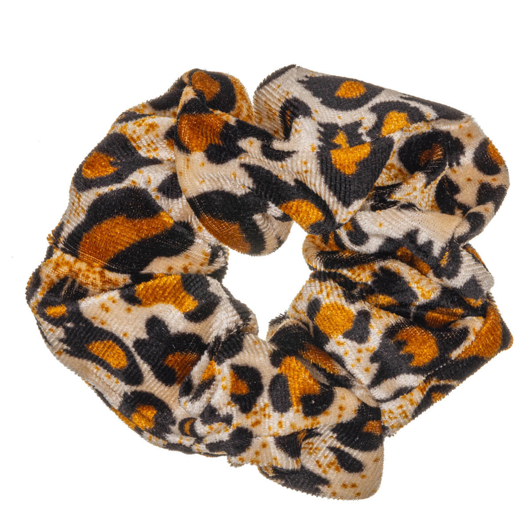 Animal scrunchie velvet hairpin ø 10cm