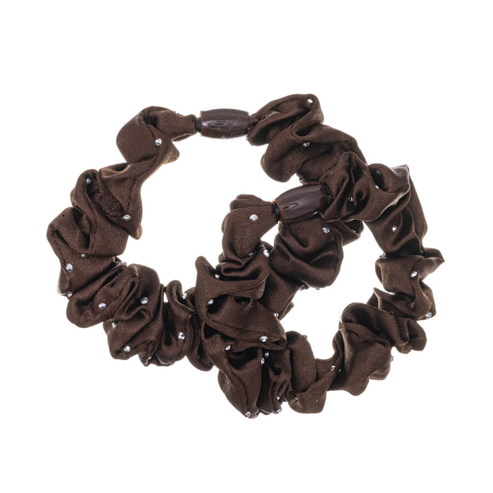 Kimaltava hiuslenkki satiini scrunchie ø6cm 2kpl