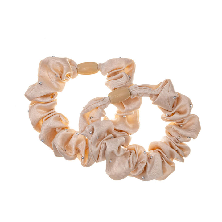 Kimaltava hiuslenkki satiini scrunchie ø6cm 2kpl