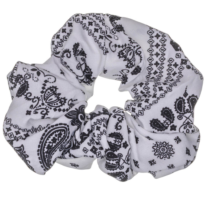 Paisley scrunchie hair donut – large & fluffy, 14 cm