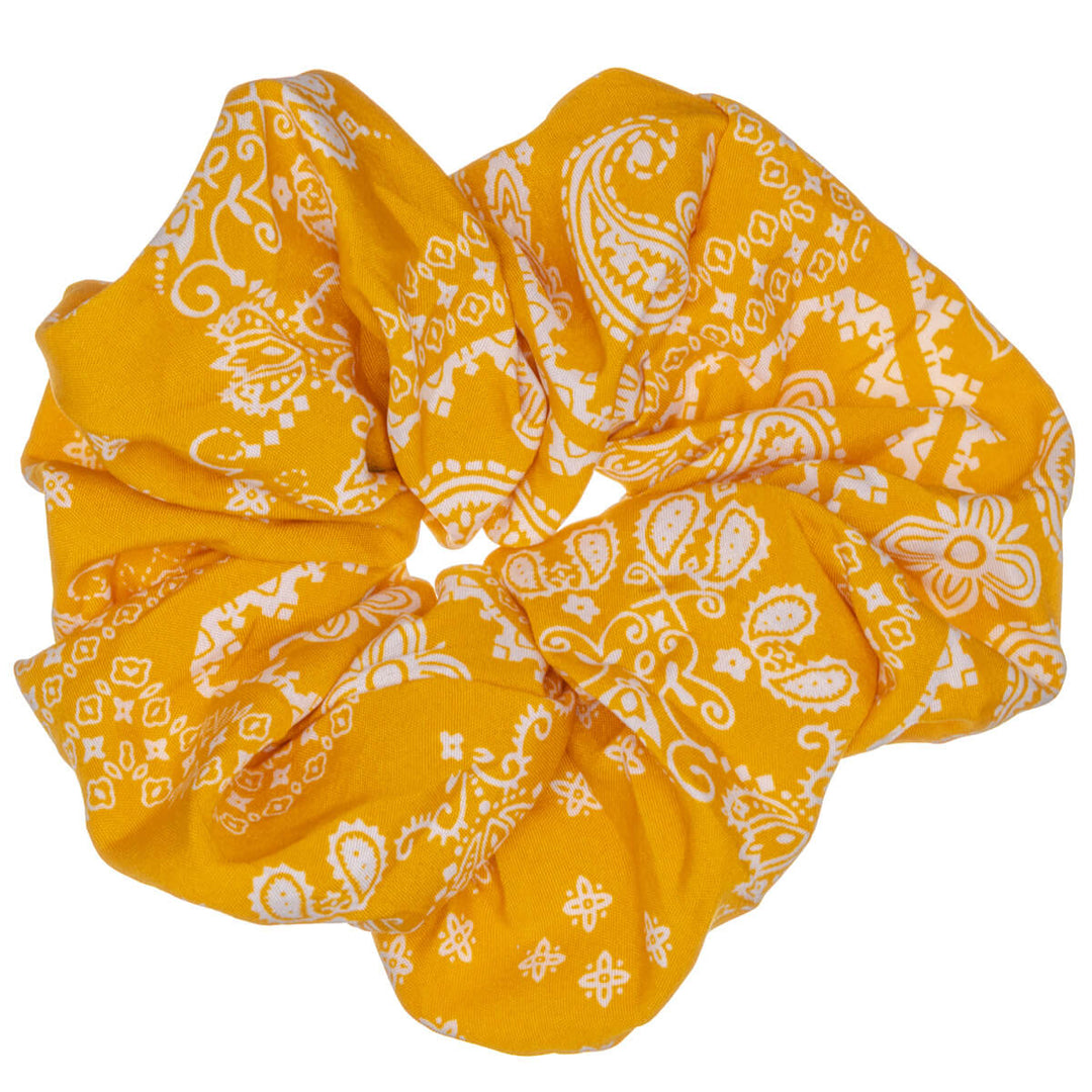 Paisley scrunchie hair donut – large & fluffy, 14 cm