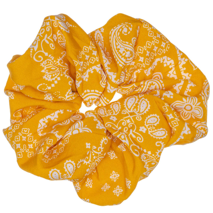 Paisley scrunchie hair donut – large & fluffy, 14 cm