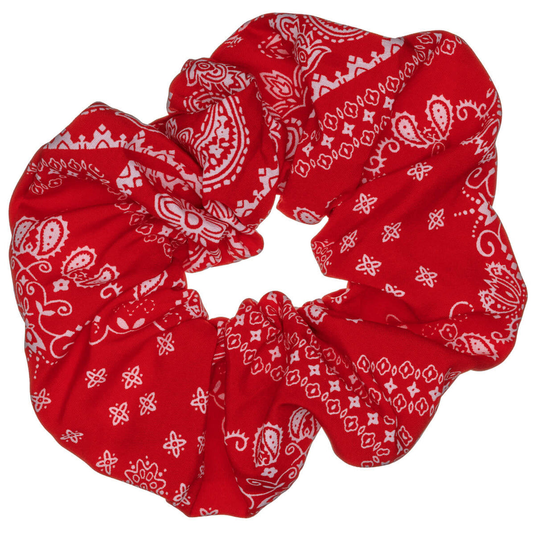 Paisley scrunchie hair donut – large & fluffy, 14 cm