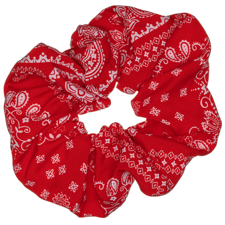 Paisley scrunchie hair donut – large & fluffy, 14 cm