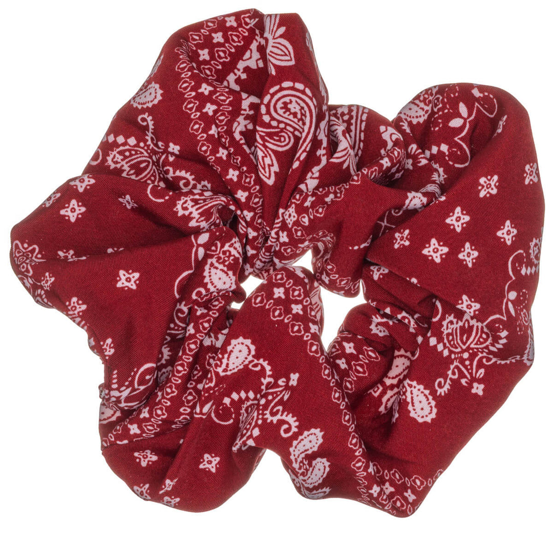 Paisley scrunchie hair donut – large & fluffy, 14 cm