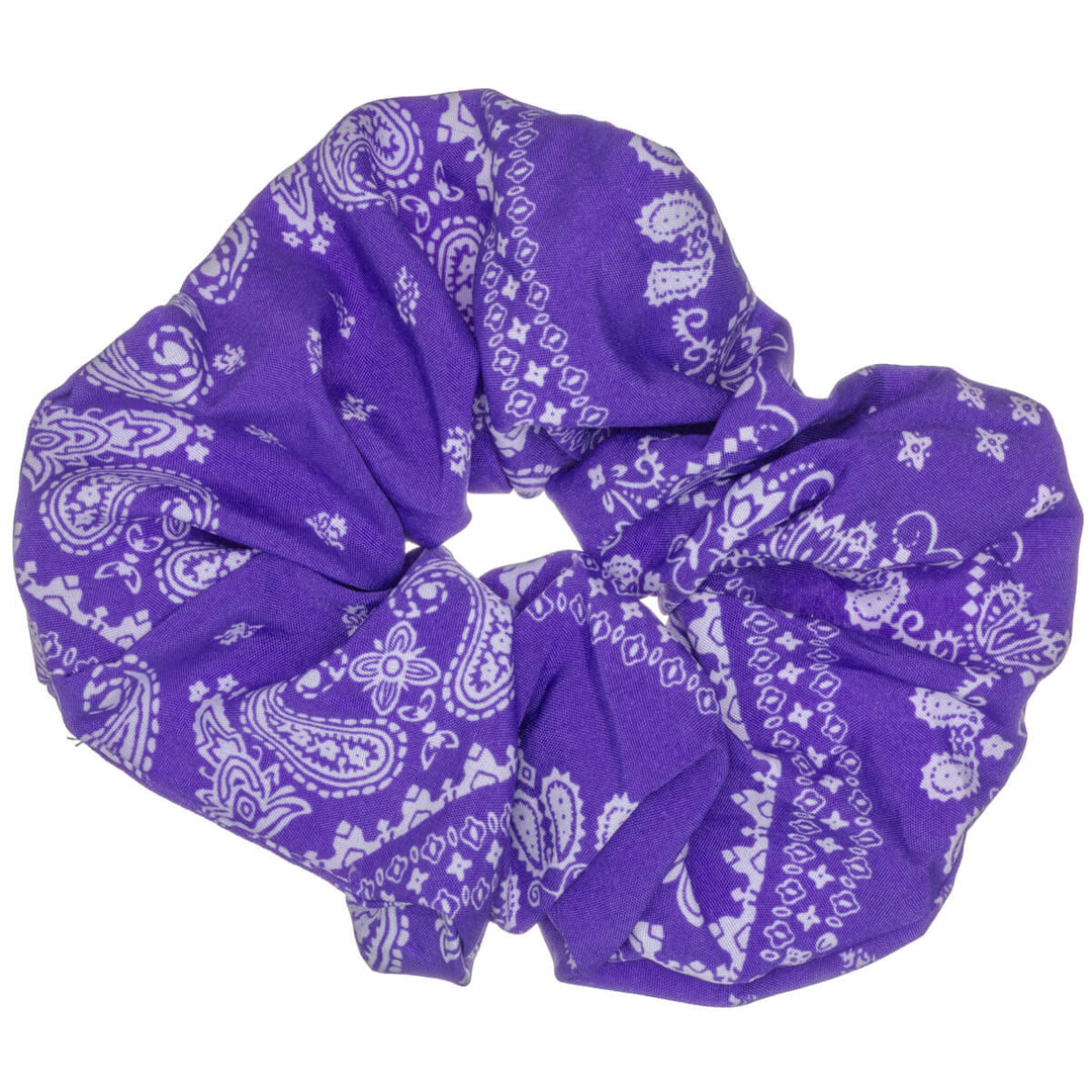 Paisley scrunchie hair donut – large & fluffy, 14 cm