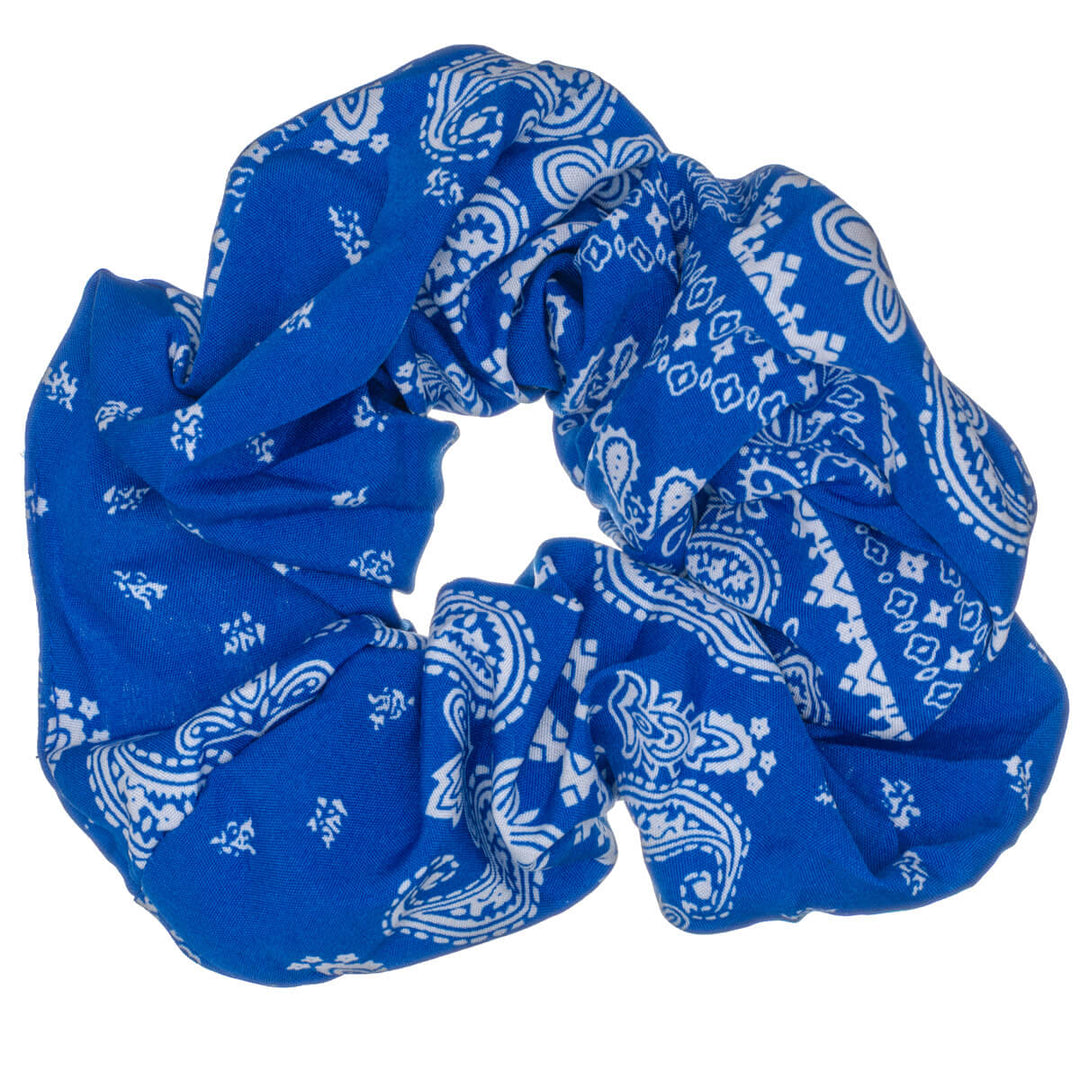 Paisley scrunchie hair donut – large & fluffy, 14 cm