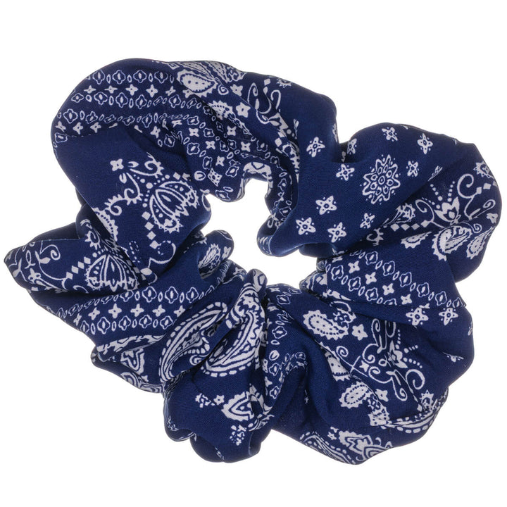 Paisley scrunchie hair donut – large & fluffy, 14 cm