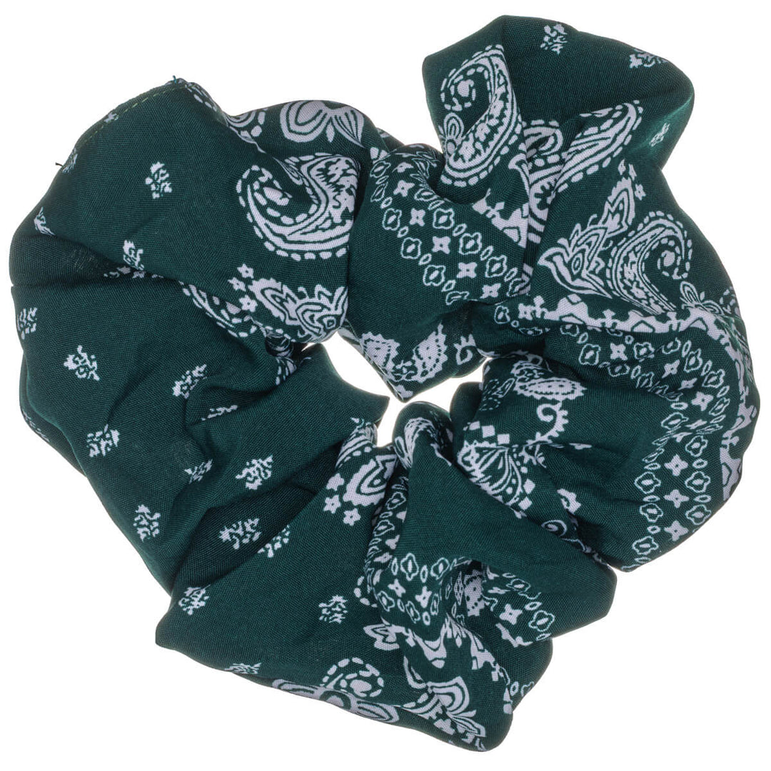 Paisley scrunchie hair donut – large & fluffy, 14 cm