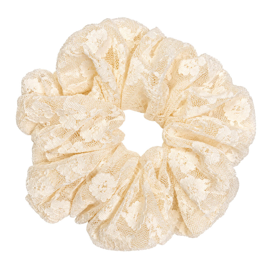 Lace Scrunchie Hair Donut – Large &amp; Soft, 13 cm