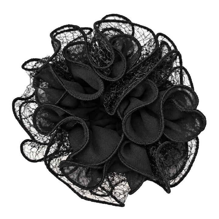 Two-layer scrunchie hair donut – large &amp; fluffy, 13 cm