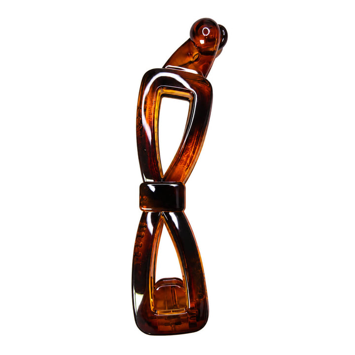 Plastic banana clip in a bow design