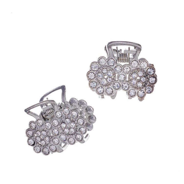 Small shark tooth decorated with bright stones, 2.5 cm, 2 pcs.