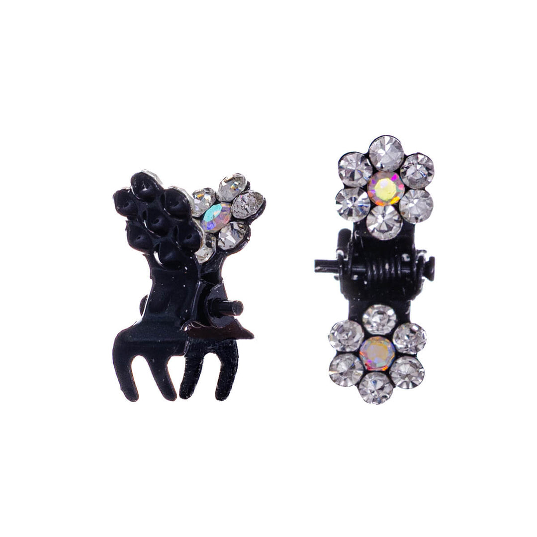 Small shark tooth decorated with bright stones, 2 pcs