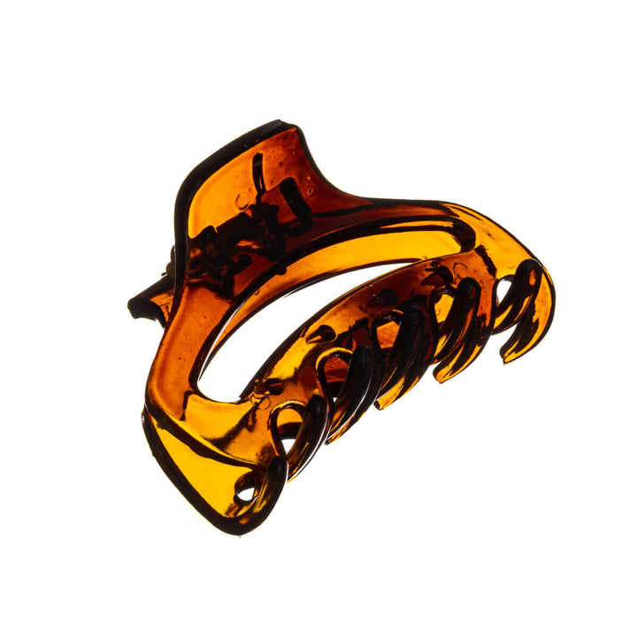 Curved shark tooth plastic hair clip 7cm