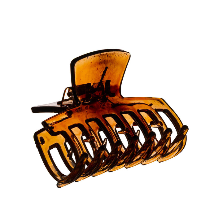 Straight shark tooth plastic hair clip 7.5cm