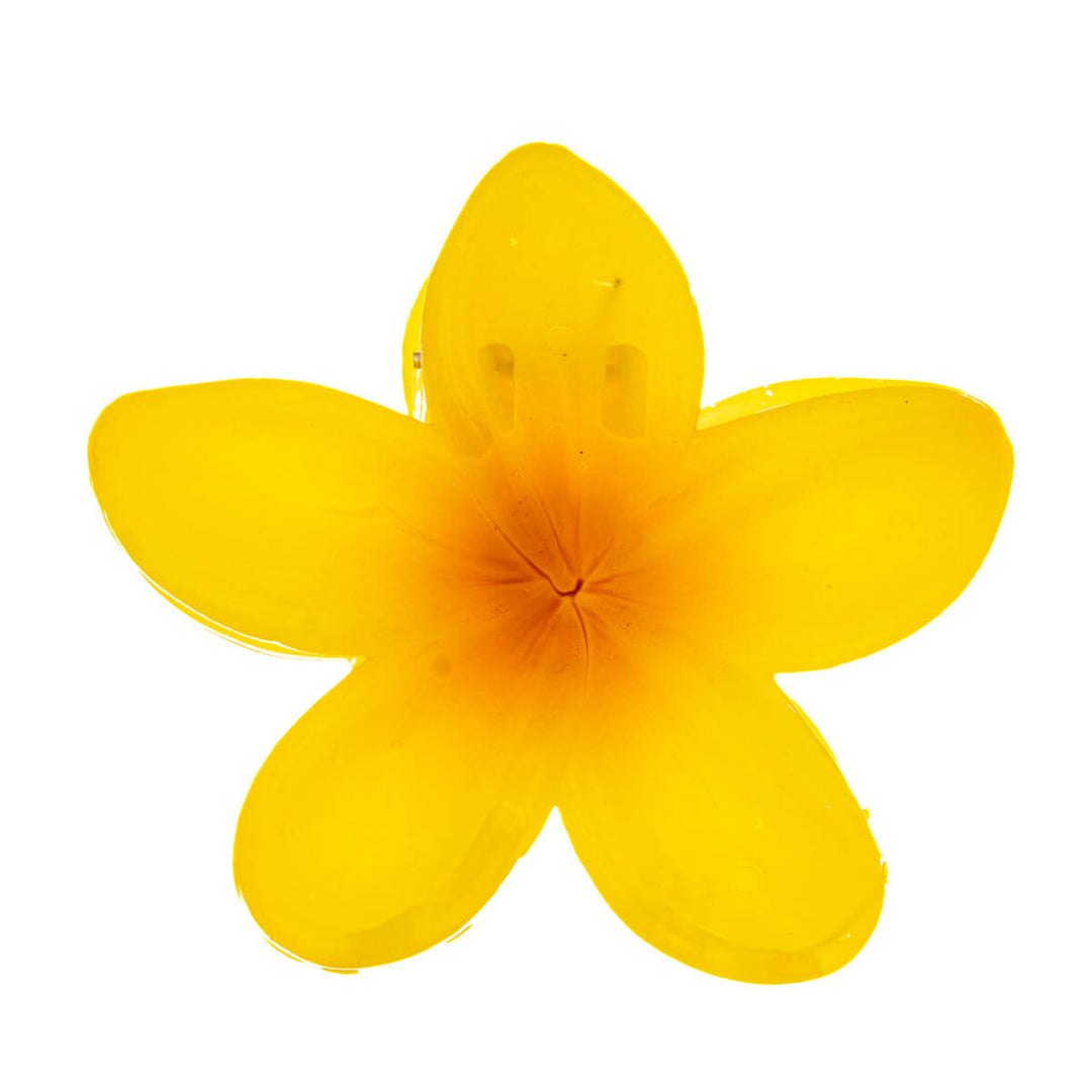 Flower hair clip plumeria shark tooth 8cm