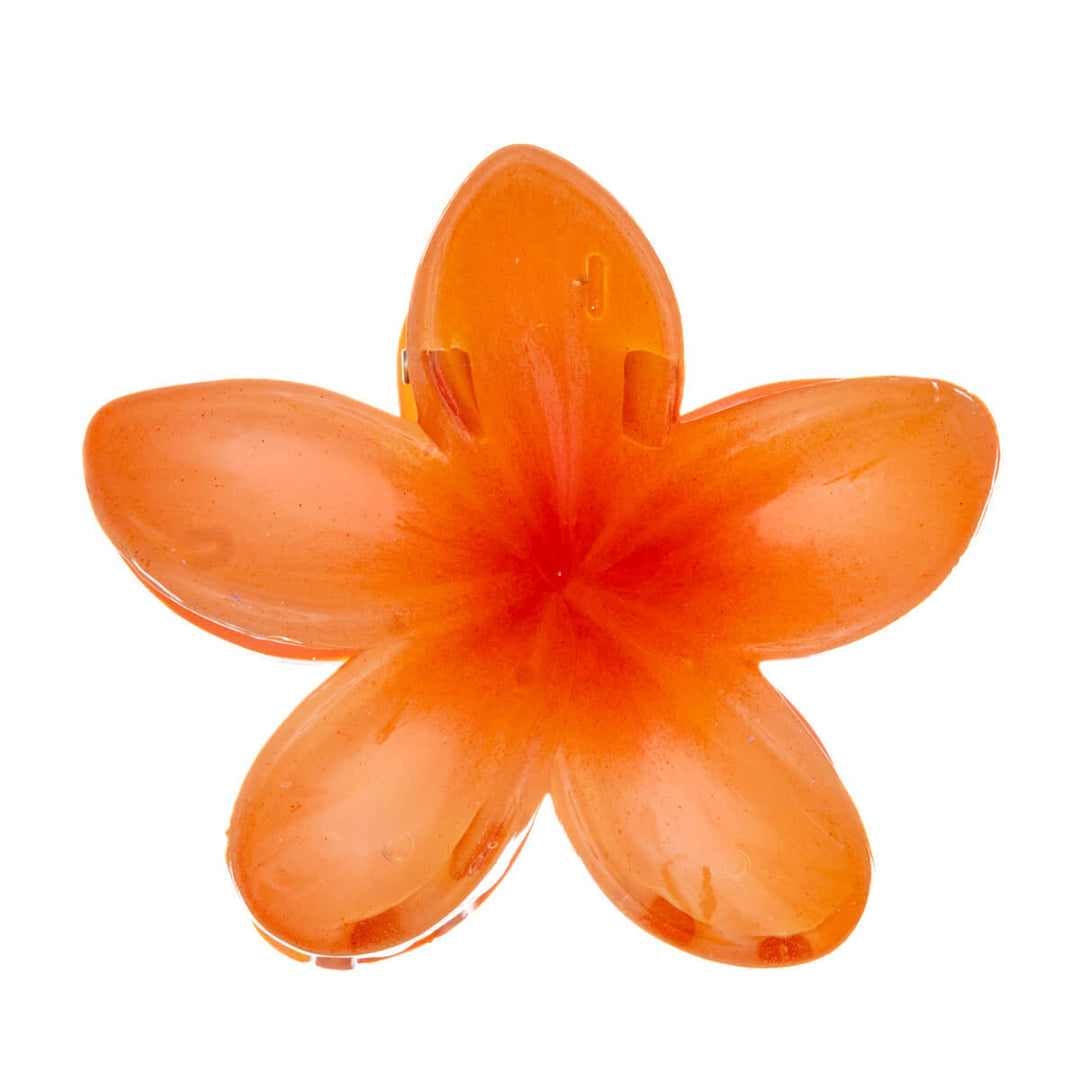 Flower hair clip plumeria shark tooth 8cm