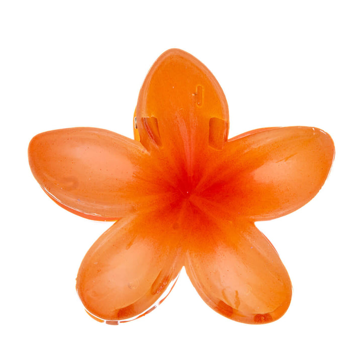 Flower hair clip plumeria shark tooth 8cm