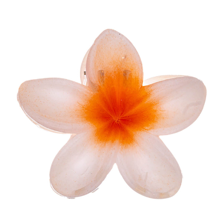 Flower hair clip plumeria shark tooth 8cm