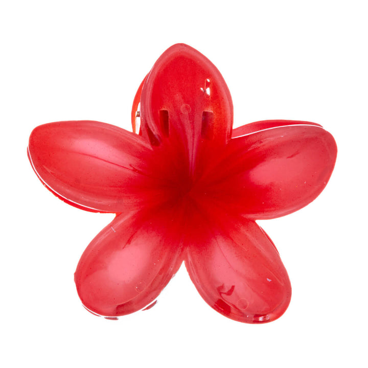 Flower hair clip plumeria shark tooth 8cm