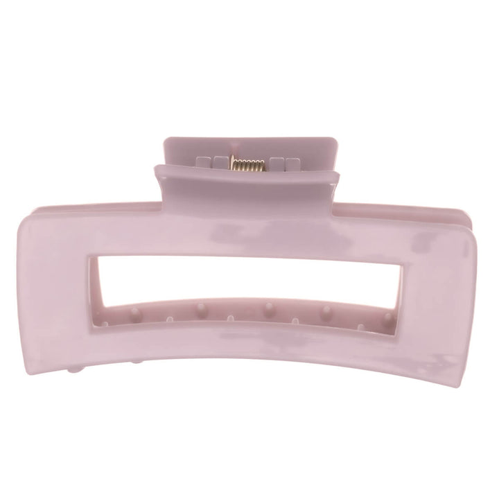 Rectangular hair clip, flexible plastic shark tooth, 10 cm