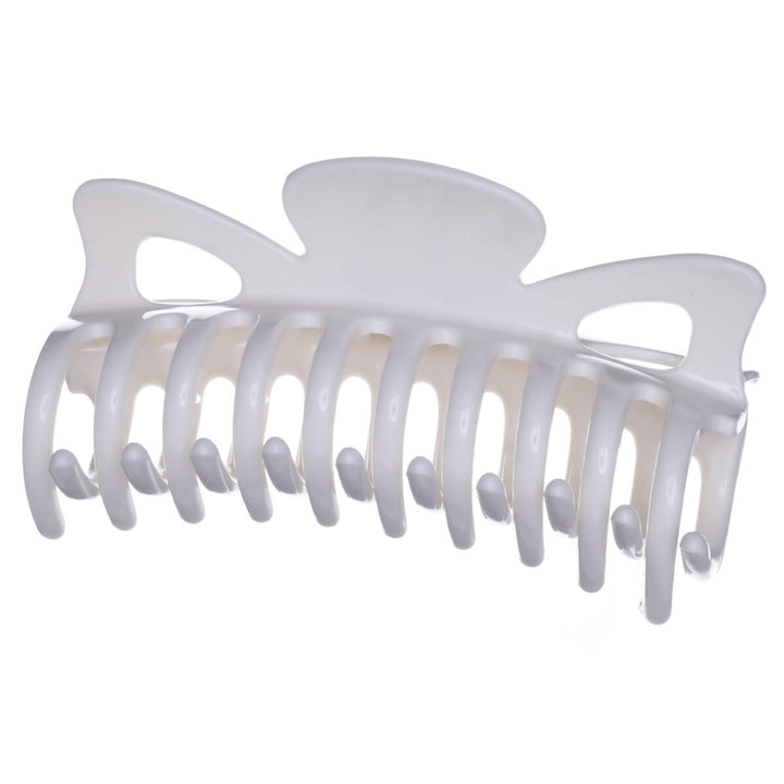 Large hair clip, flexible plastic shark tooth, 12 cm