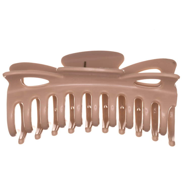 Large hair clip, flexible plastic shark tooth, 12 cm