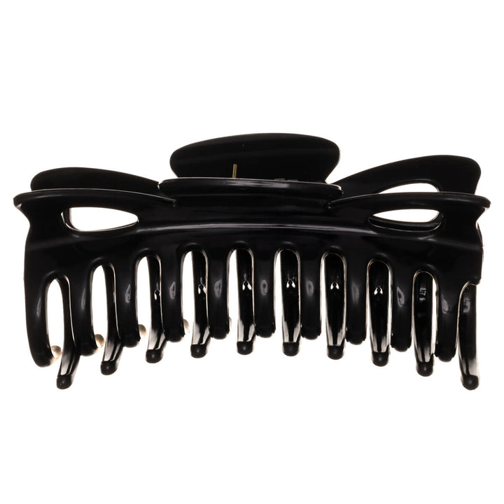 Large hair clip, flexible plastic shark tooth, 12 cm