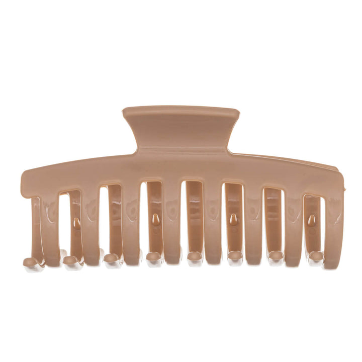 Flexible hair clip, plastic shark tooth, 10 cm