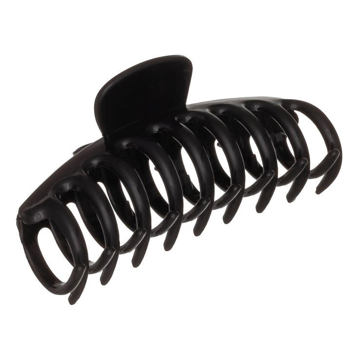 Round claw hair clip, flexible plastic shark tooth, 10.5 cm
