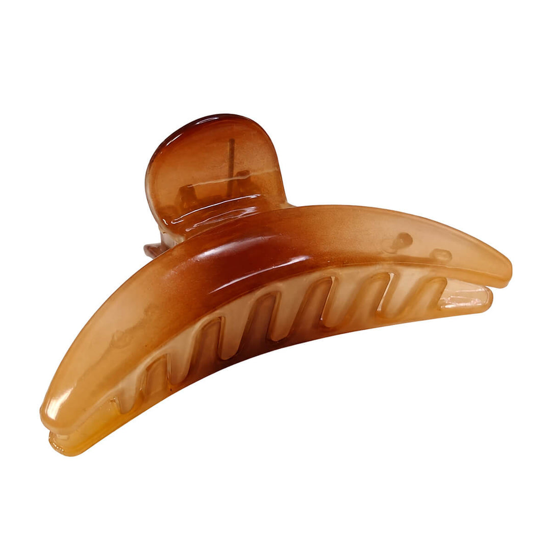 Curved, gradient-colored shark tooth hair clip, 8 cm