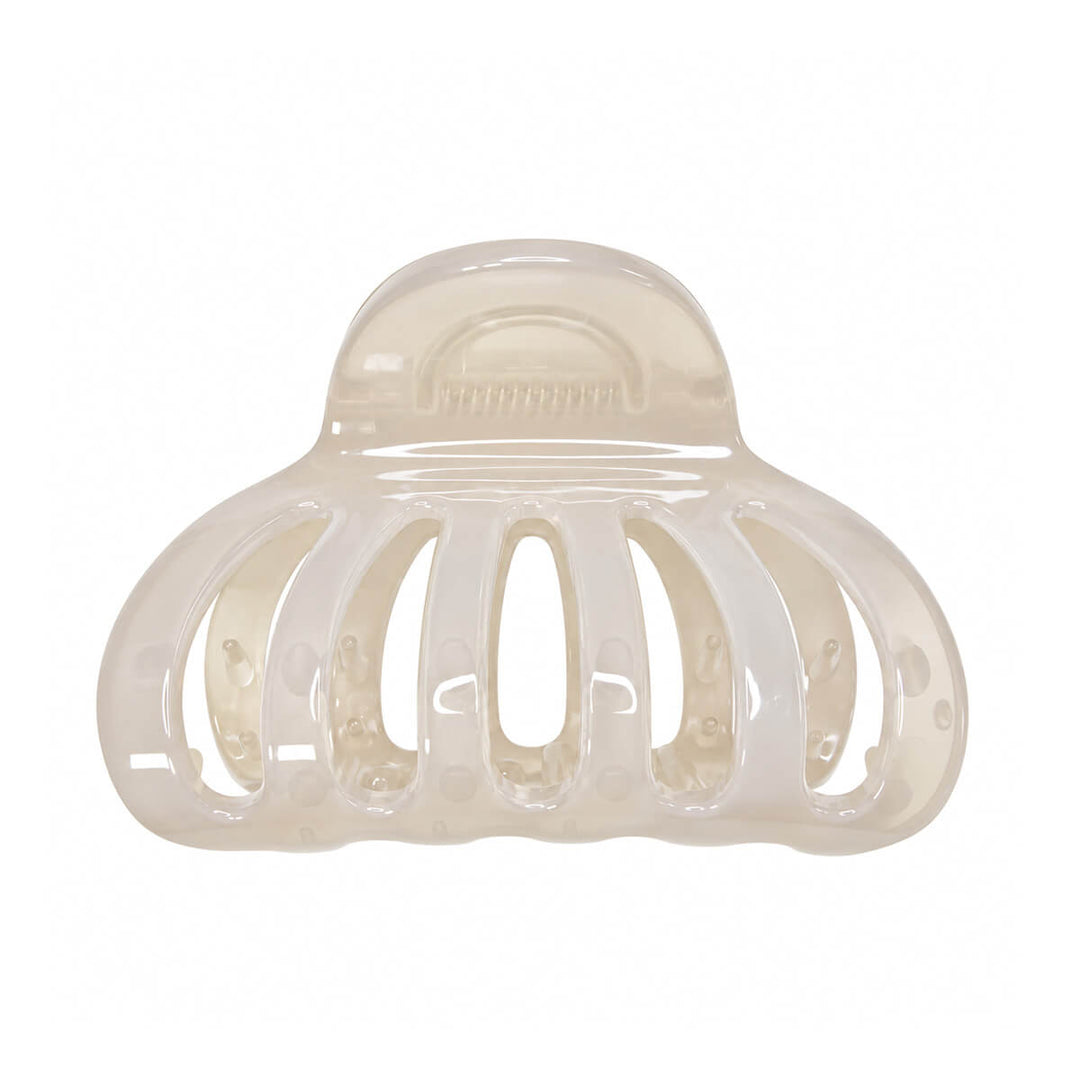 Claw-shaped hair clip, shark tooth, 6.9 cm - densely studded