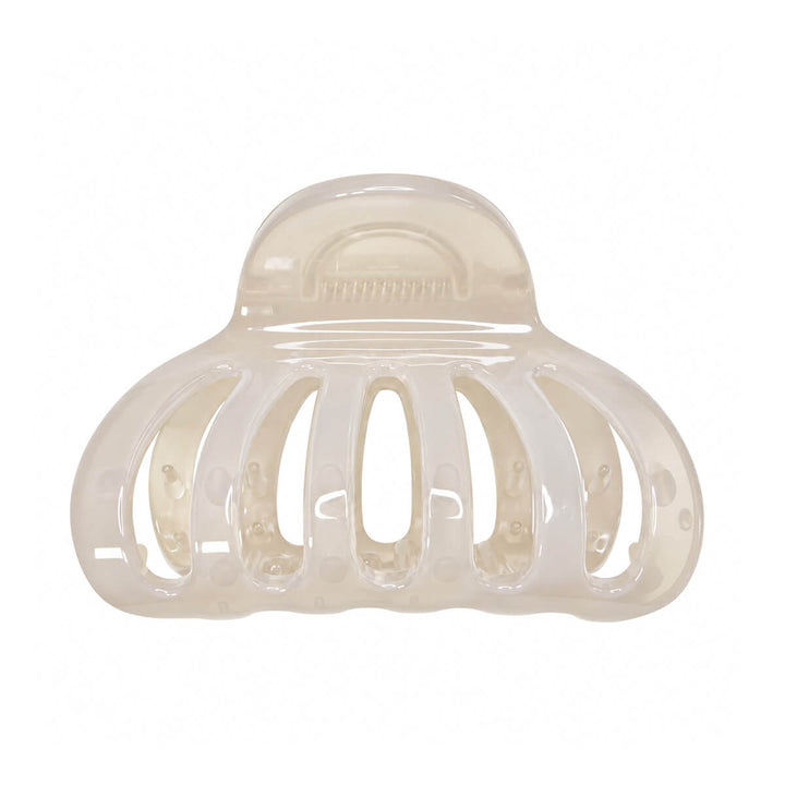 Claw-shaped hair clip, shark tooth, 6.9 cm - densely studded