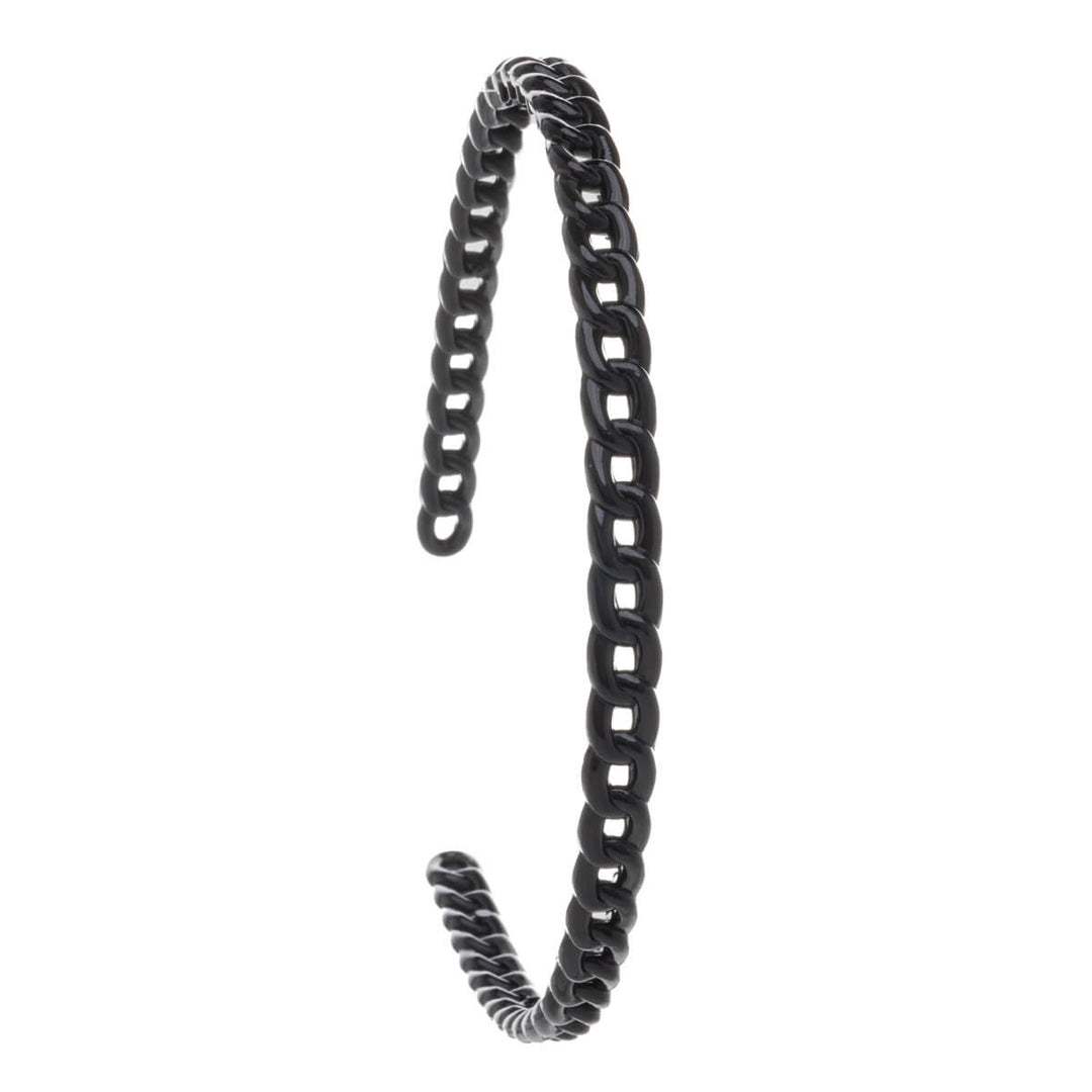 Chain patterned plastic hair clip 8mm