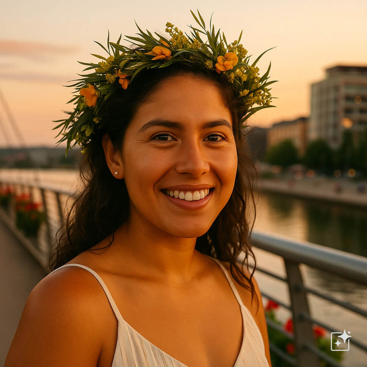 Kedonkukkia wreath of flowers