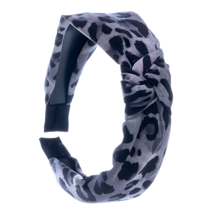 Leopard hairband with knot 2,9cm