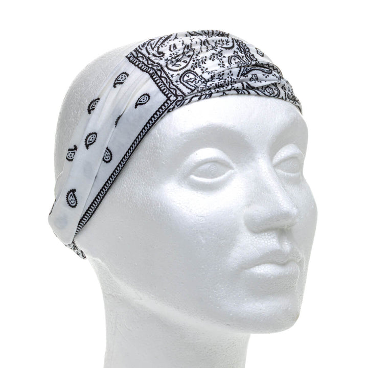 Wide, stretchy headband – paisley bandana