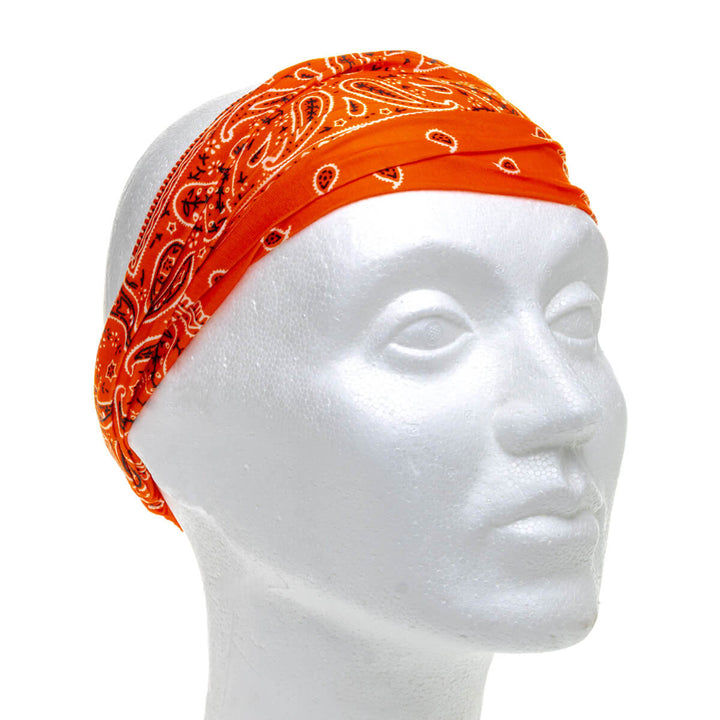 Wide, stretchy headband – paisley bandana