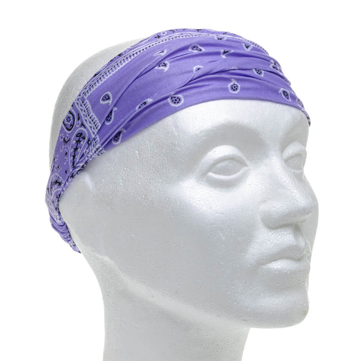 Wide, stretchy headband – paisley bandana