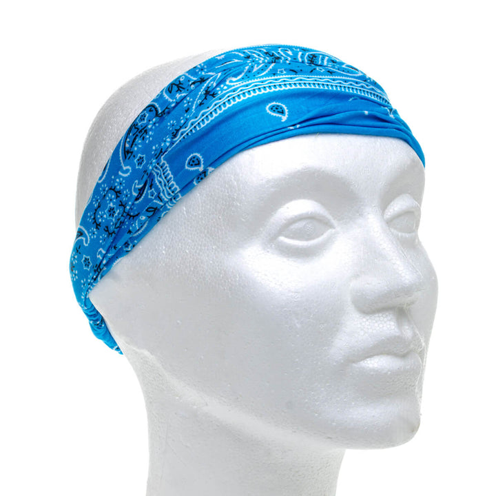 Wide, stretchy headband – paisley bandana