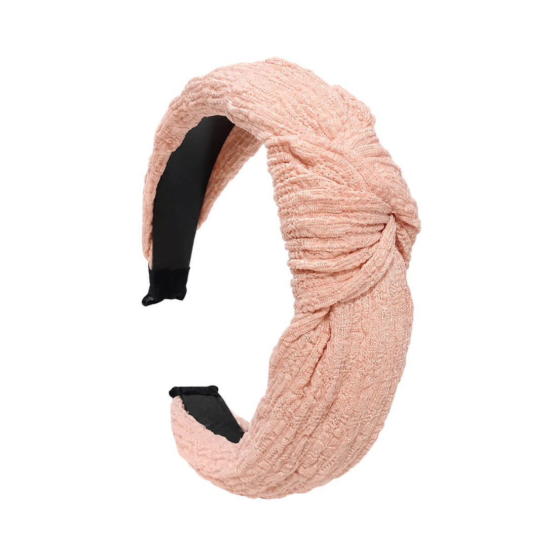 Knot-Detail Headband with Textured Matte Finish