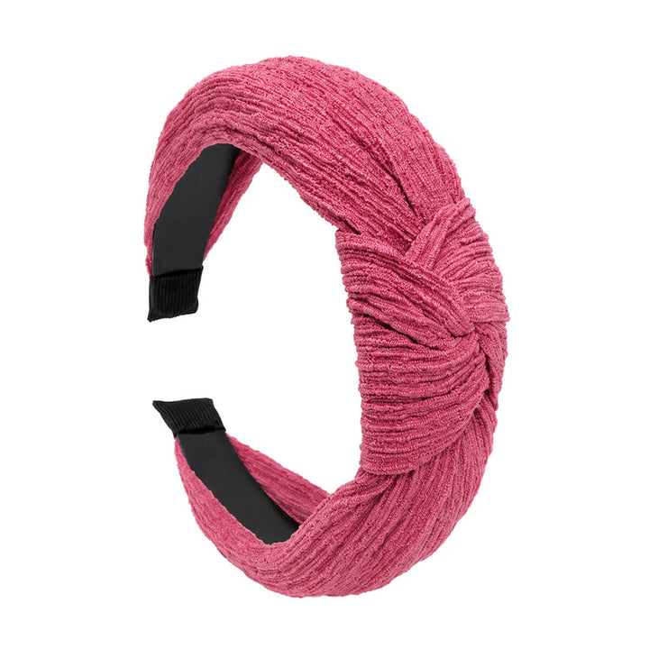 Knot-Detail Headband with Textured Matte Finish