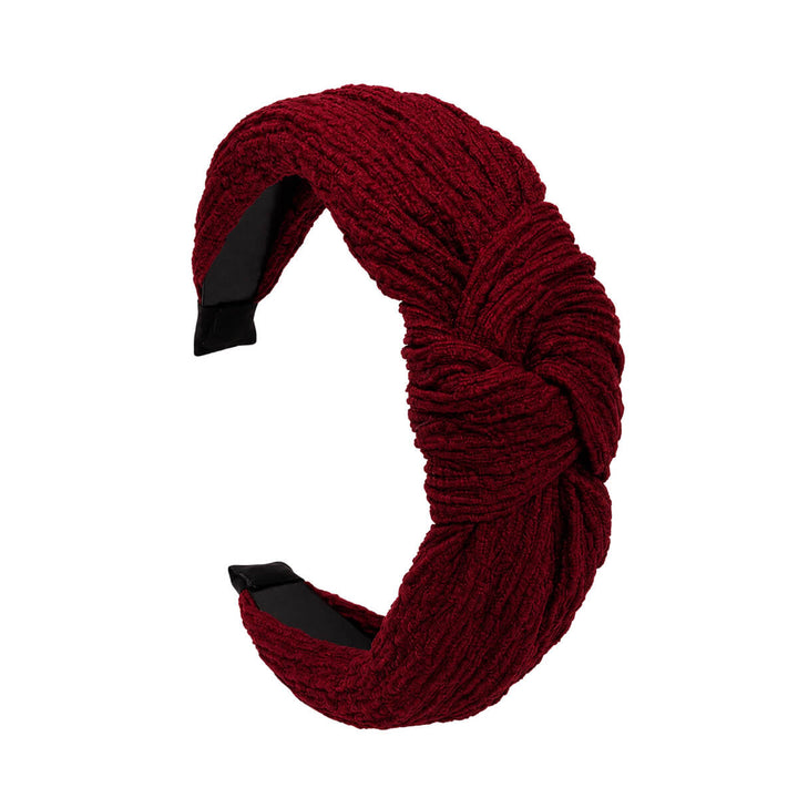 Knot-Detail Headband with Textured Matte Finish