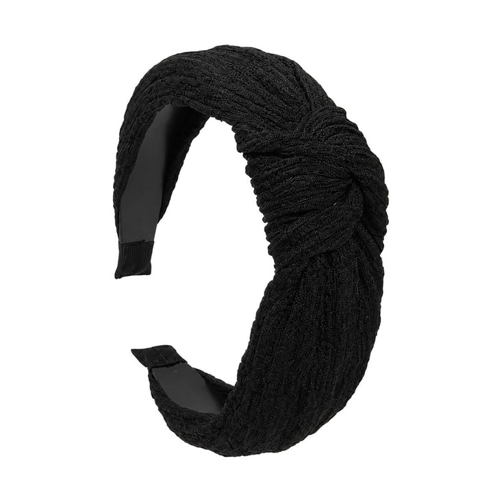 Knot-Detail Headband with Textured Matte Finish
