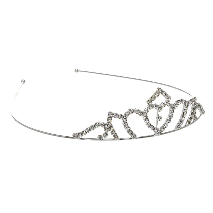 A delicate, sparkling tiara headband