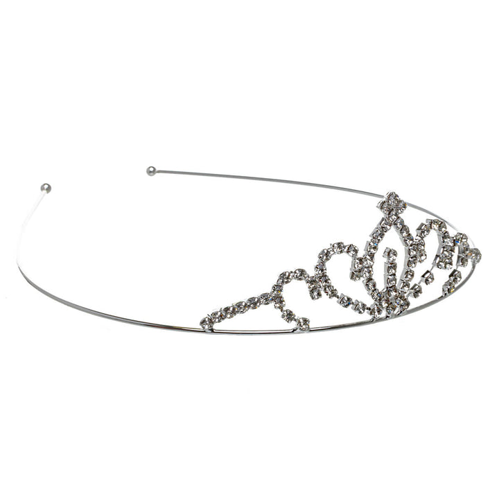 A delicate, sparkling tiara headband