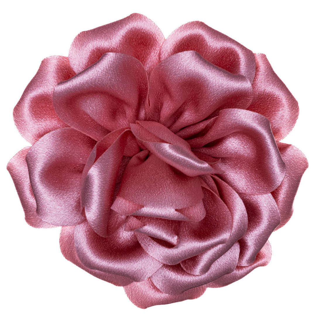 Big satin hair flower and Flower brooch 14cm