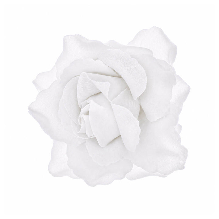 Matte fabric with hair flower and Flower brooch 10cm