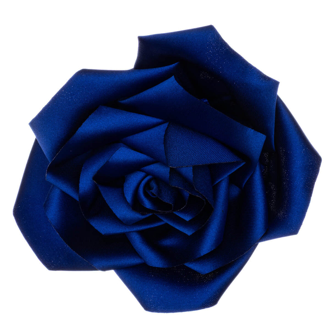 Satin rose hair flower and Flower brooch 11cm